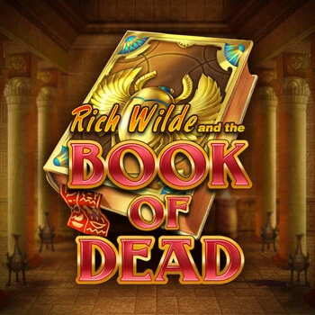 Tela do jogo Book of Dead com símbolos egípcios