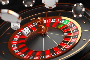 Dealer ao vivo girando a roleta no 59BRL cassino